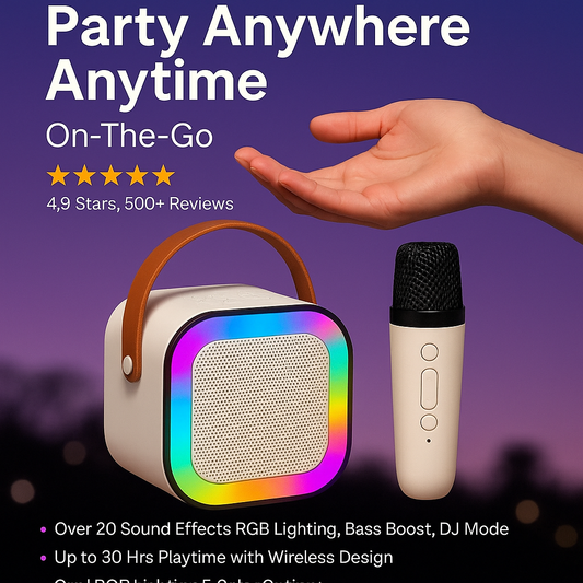 Bluetooth Karaoke Speaker with Microphone